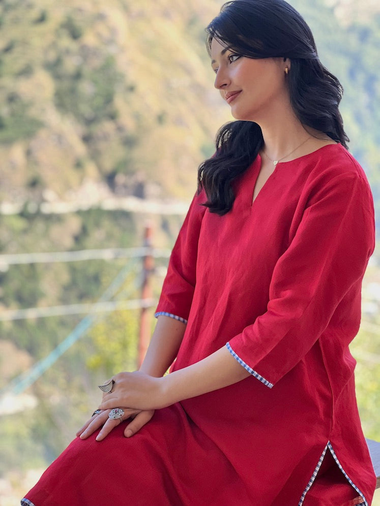 Ruby Cotton Kurta Set