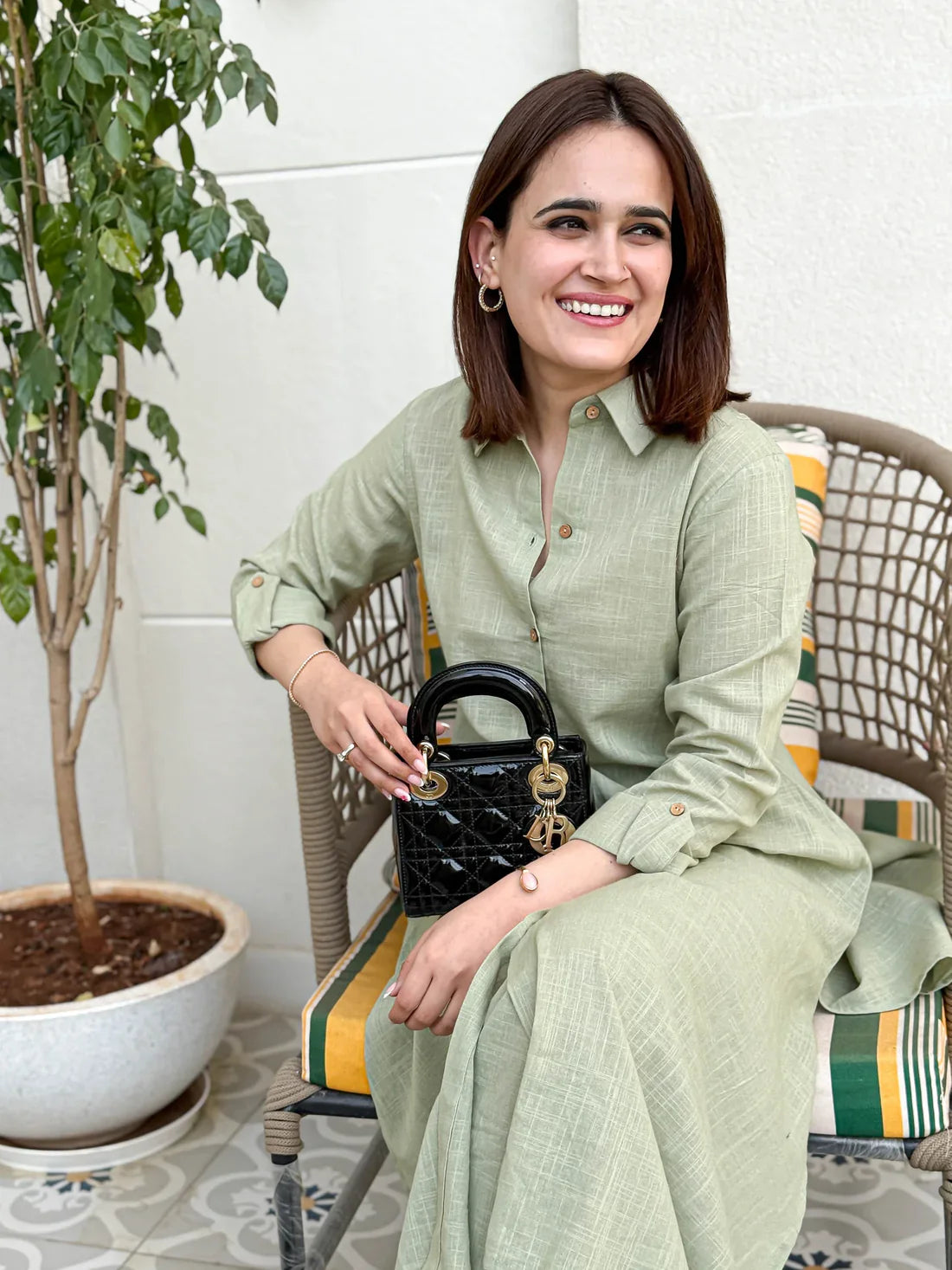 Cotton Slub Kurta Set