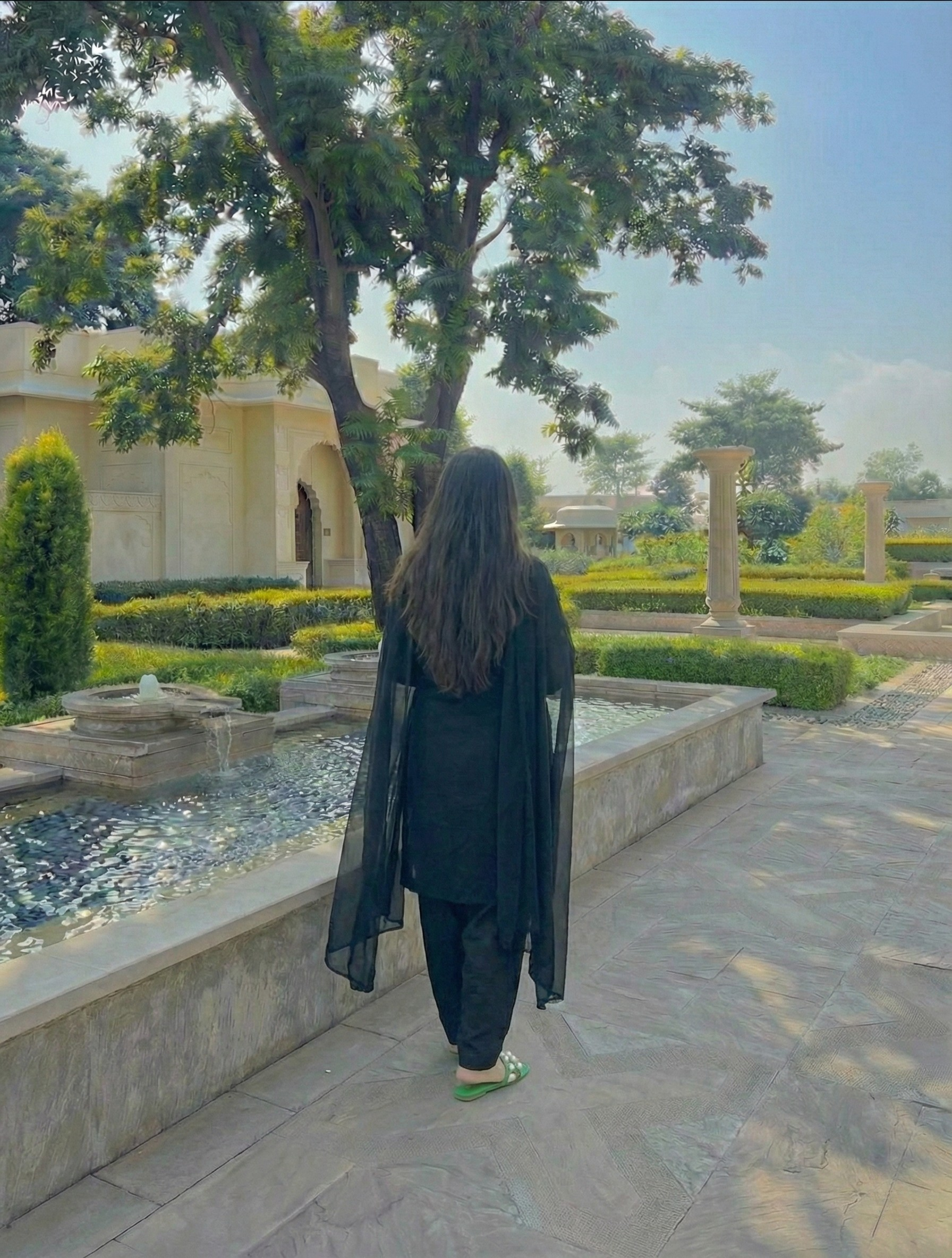 Black Georgette Kurta Set