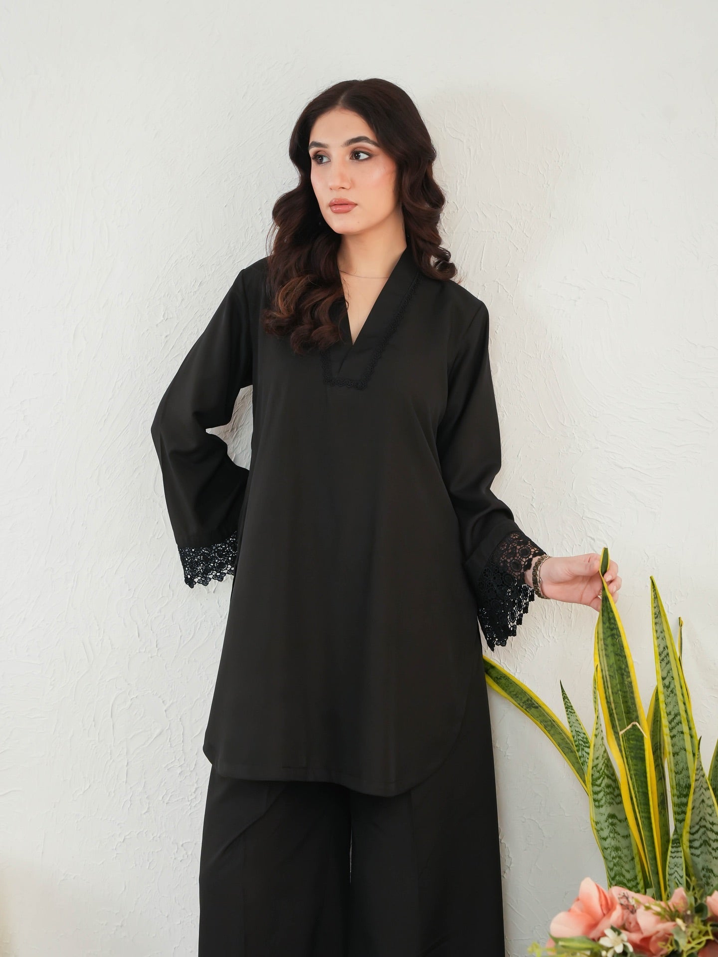 Inara High-Twist Crepe Co-ord Set – Dhirai