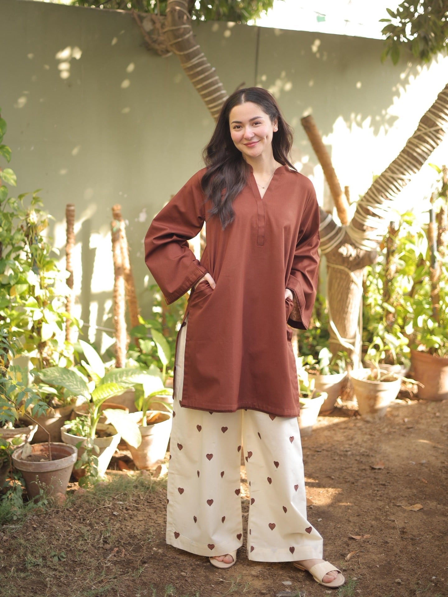 Rayon Co-ord Set – Hridaya Earthy Charm